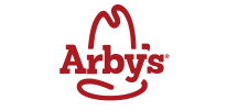 Arby's logo featuring a stylized red cowboy hat above the brand name in red script on a white background.